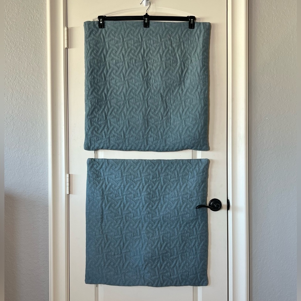 Provincial Blue Colored Celtic Knot Quilted Pillow Shams from Kohl’s